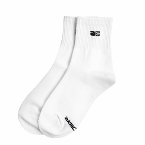 AC logo Middle Socks WHITE