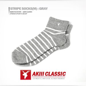 Stripe Socks (M) GRAY