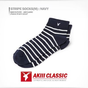 Stripe Socks (M) NAVY